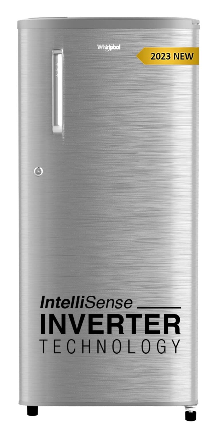 Whirlpool 184 L 4 Star Inverter Direct-Cool Single Door Refrigerator (205 WDE PRM 4S Inv, MAGNUM STEEL-Z) – Stylish & Energy Efficient Cooling